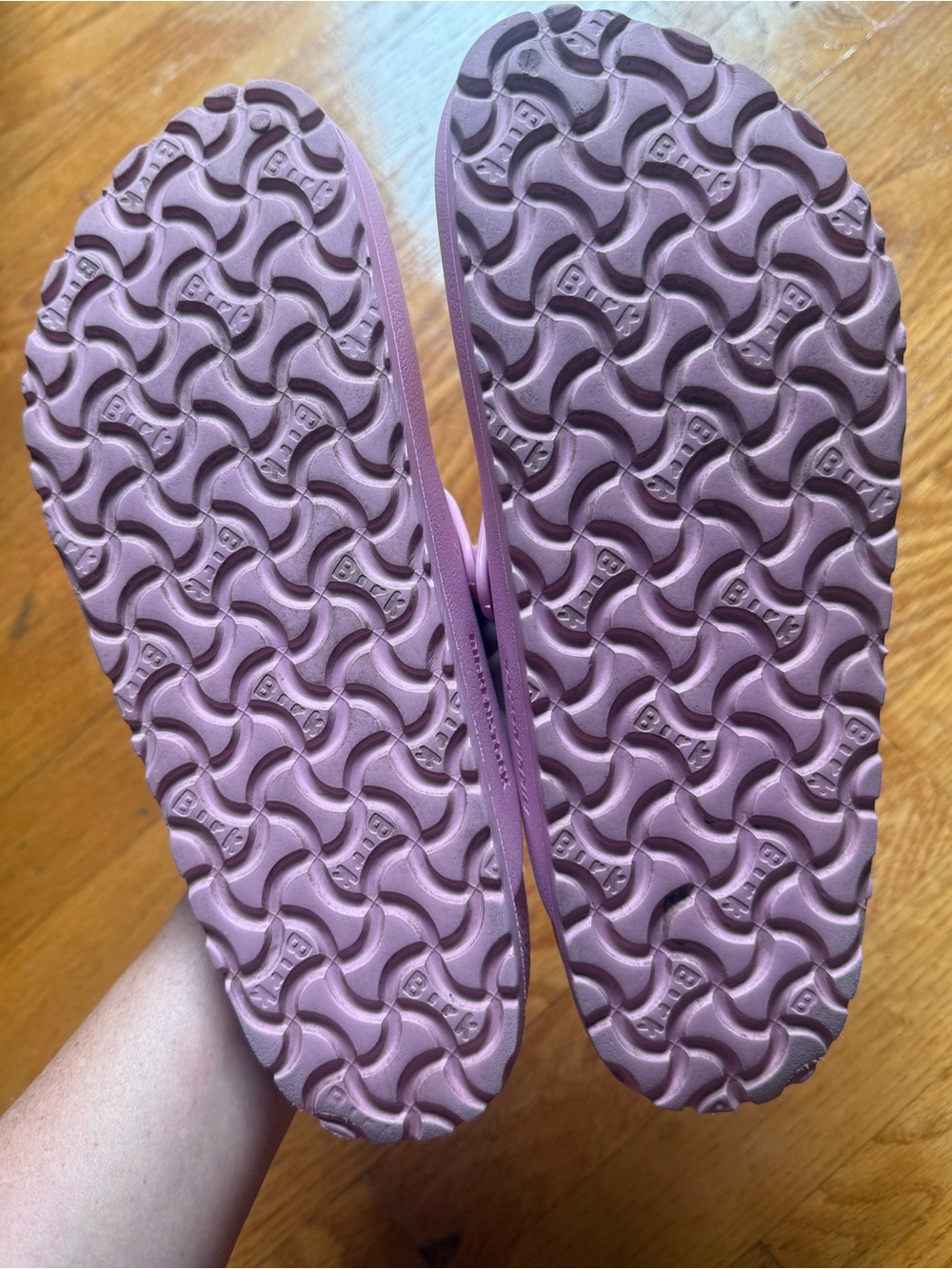 Birkenstock Powder Pink Waterproof Slip-On Shoes - Picture 8 of 10